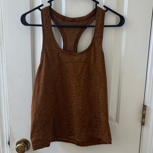 lululemon athletica Rust Brown Swiftly Tank Top
